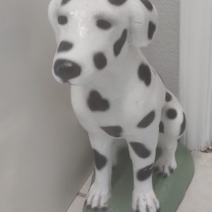 Dalmatian dog sculpture