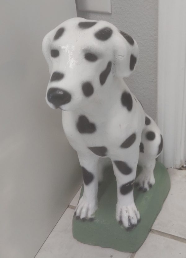 Dalmatian dog sculpture