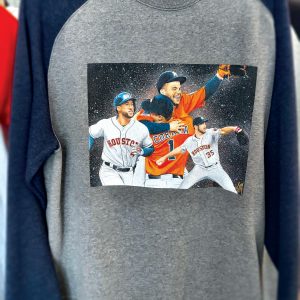 Houston Astros all stars on a sweatshirt