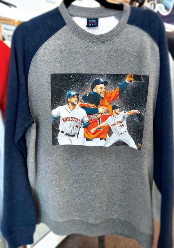 Houston Astros all stars on a sweatshirt
