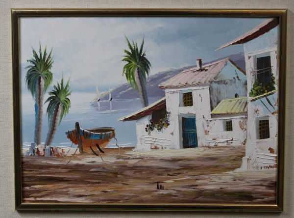 Painting of the Spanish seaside