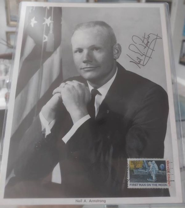 Signed Neil Armstrong & Michael Collins Photo